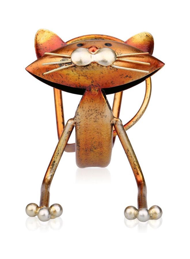 TOOARTS Yoga Cat Designed Bottle Holder Gold 24.9x9.6x10.7cm  - Image 2