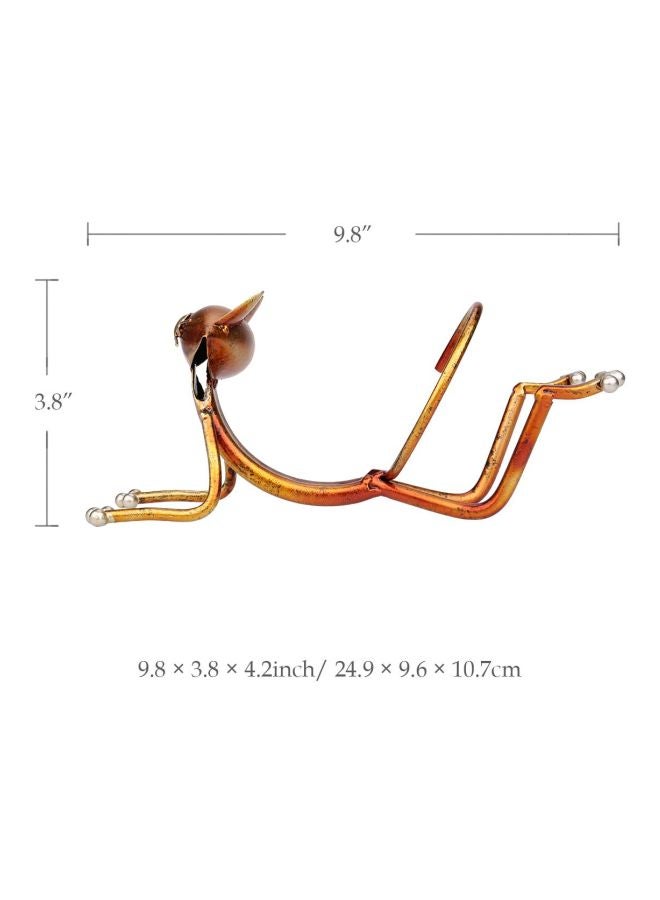 TOOARTS Yoga Cat Designed Bottle Holder Gold 24.9x9.6x10.7cm  - Image 3