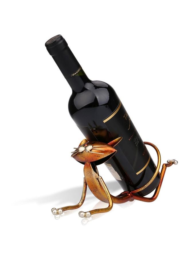 TOOARTS Yoga Cat Designed Bottle Holder Gold 24.9x9.6x10.7cm  - Image 5