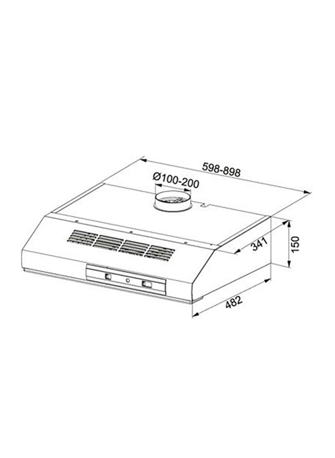 franke - Chimney Hood 190W FTT 6122 XS White/Grey - Image 1