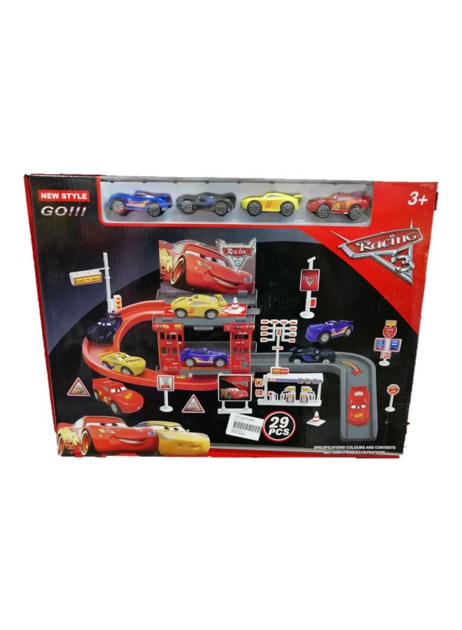 3Racing 29-Piece Racing 3 Car With Parking Playset - Image 2
