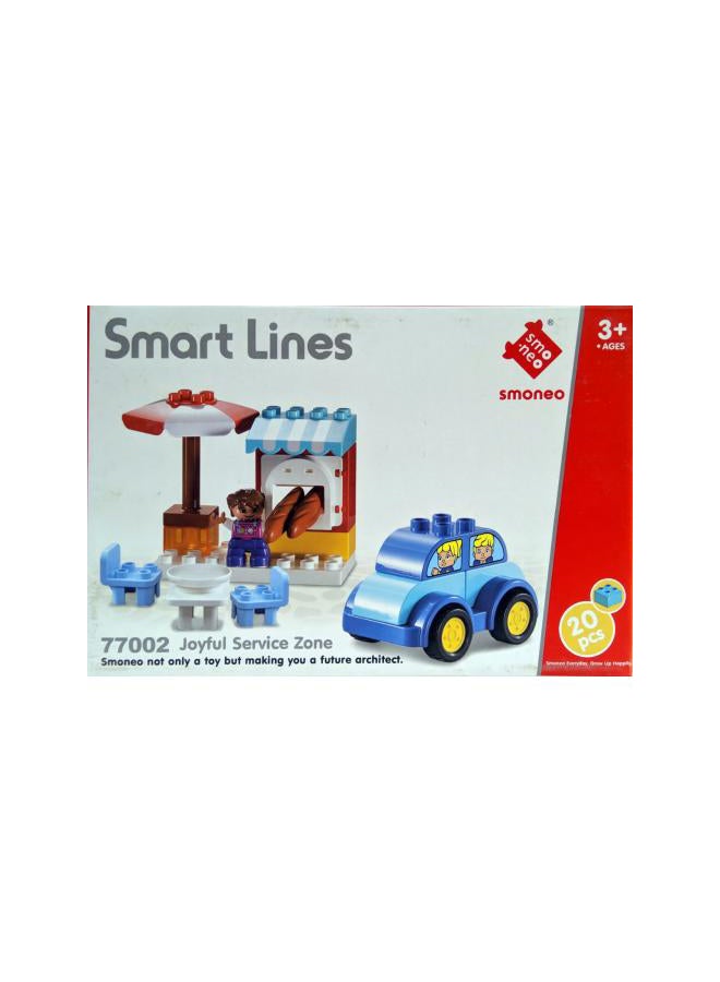 سمونيو مجموعة بناء سمارت لاينز جويفول سيرفيس زون مكونة من 20 قطعة طراز 77002 - Image 1