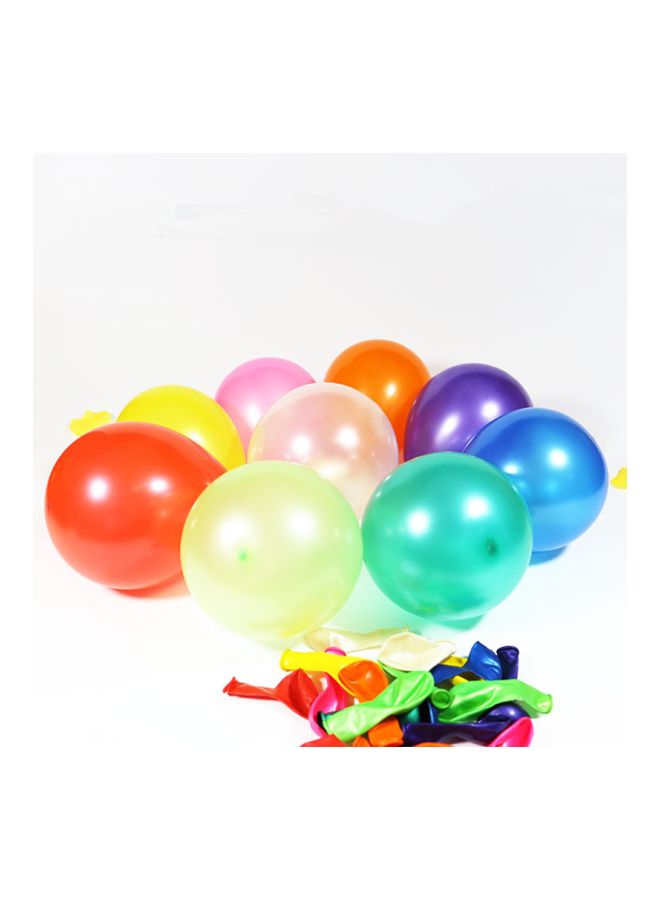 Generic - 100-Piece Colourful High Quality Party Decoration Pearl Latex Balloon Set - Image 1