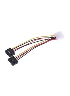 SATA Power Splitter Cable Black/Yellow/Red