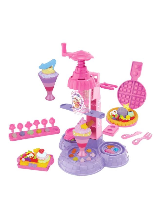 Wheat Mud Ice Cream And Waffle Maker Clay Toy 32-1574009
