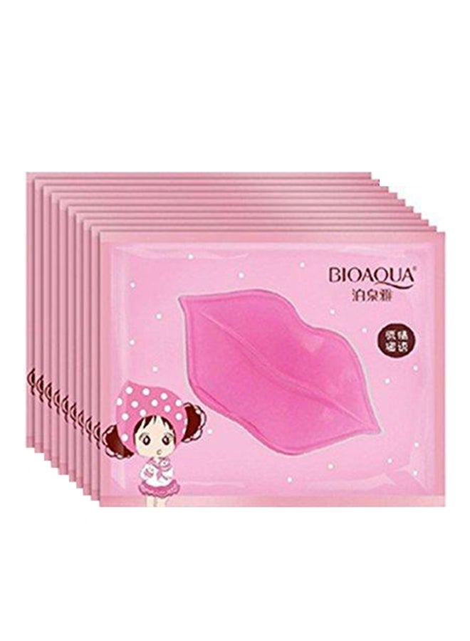 BIOAQUA - 10-Piece Collagen Moisturizing Lines Nourishing Lip Mask Pink - Image 1