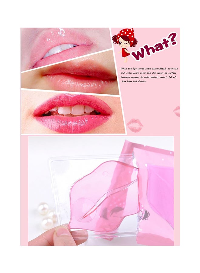 10-Piece Collagen Moisturizing Lines Nourishing Lip Mask Pink 