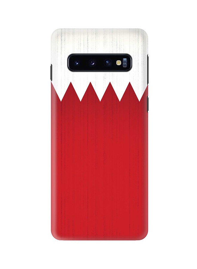 Stylizedd Protective Case Cover For Samsung Galaxy S10 Flag Of Bahrain - Image 1