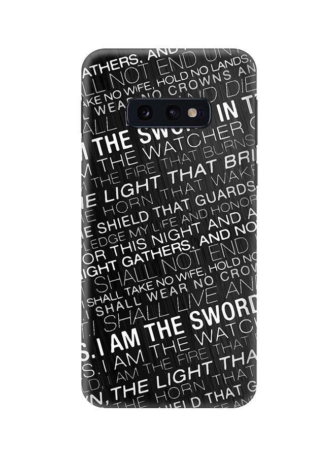 Stylizedd Protective Case Cover For Samsung Galaxy S10E GOT Night's Watcher Oath - Image 1