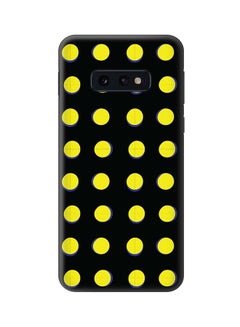 Protective Case Cover For Samsung Galaxy S10E Yellow Dots