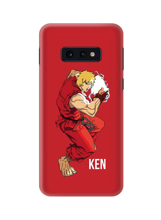 Stylizedd Protective Case Cover For Samsung Galaxy S10E Street Fighter - Ken (Red) - Image 1