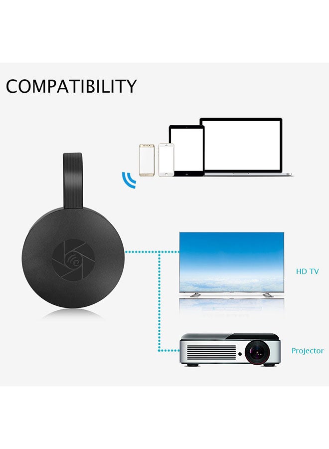 Voberry - Chromecast 2 Media Streaming Device Black - Image 1
