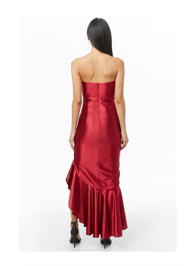 FOREVER 21 Sleeveless Knit Dress Wine - Image 3