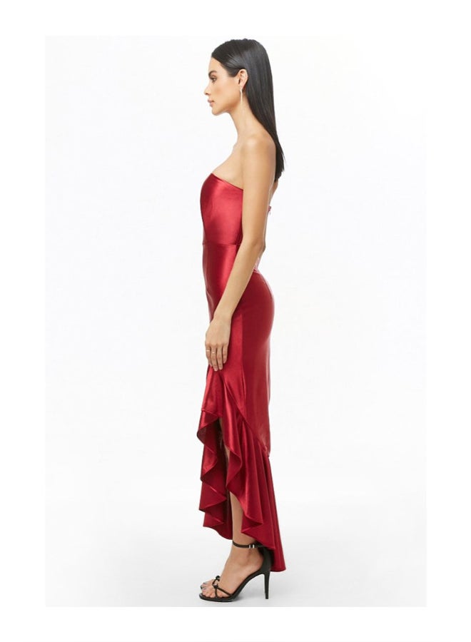FOREVER 21 Sleeveless Knit Dress Wine - Image 2