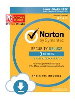 Security Deluxe 3 Devices 1 Year License