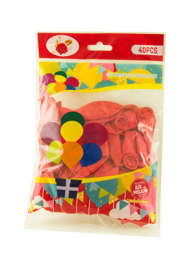 Rosymoment - 40-Piece Balloons Set 12inch - Image 1