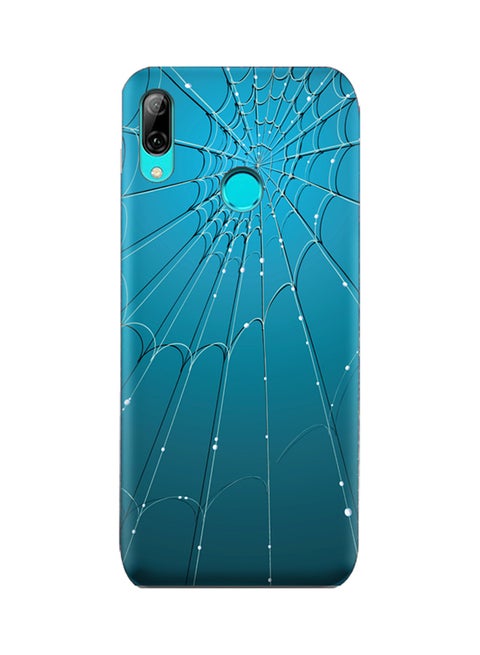 Spider Web Pattern Protective Case Cover For Huawei P Smart 2019 Blue