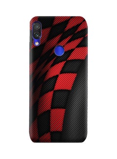 Sports Pattern Protective Case Cover For Xiaomi Redmi Note 7 Black/Red