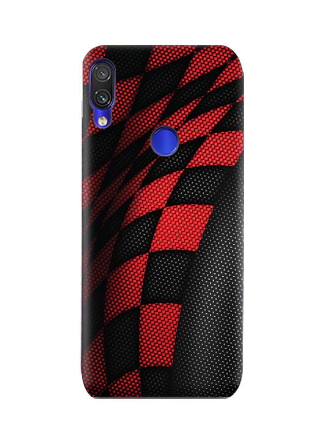 AMC DESIGN - Sports Pattern Protective Case Cover For Xiaomi Redmi Note 7 Black/Red - Image 1