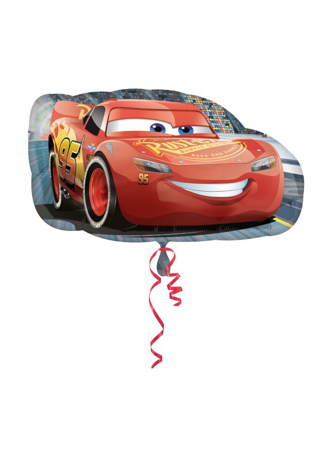 أمسكان بالون من القصدير للحفلات مزين بصورة سيارة