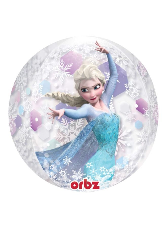 أمسكان بالون أوربز شفاف بطبعة من فيلم "Frozen" طراز G40 - Image 1