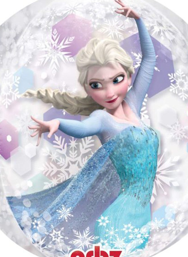 أمسكان بالون أوربز شفاف بطبعة من فيلم "Frozen" طراز G40 - Image 2