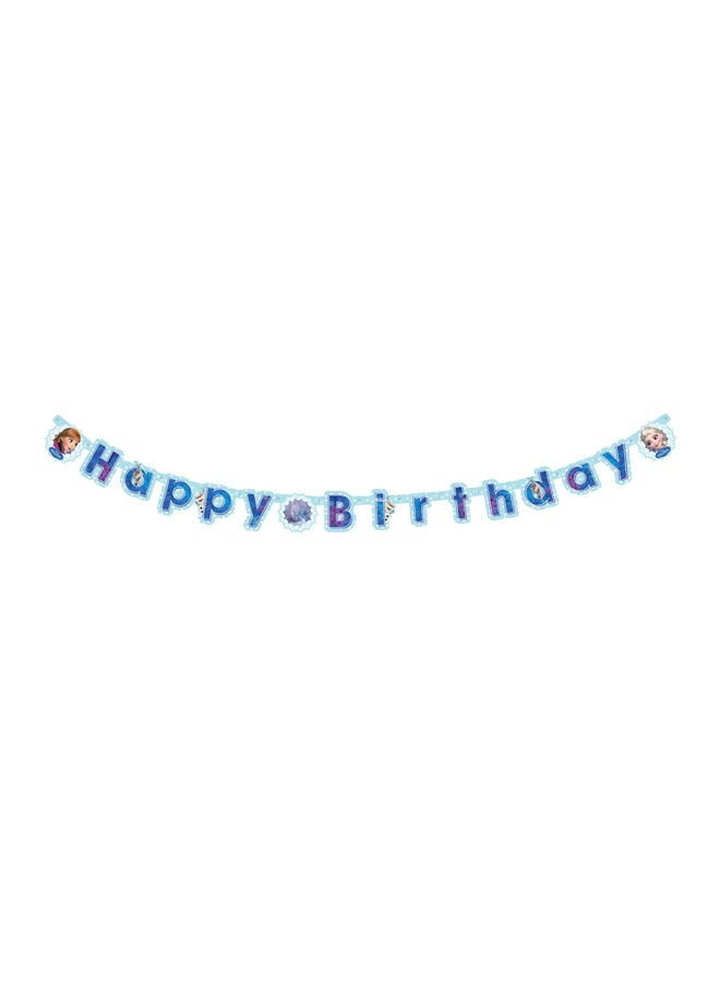 Amscan Frozen Happy Birthday Printed Party Banner Set