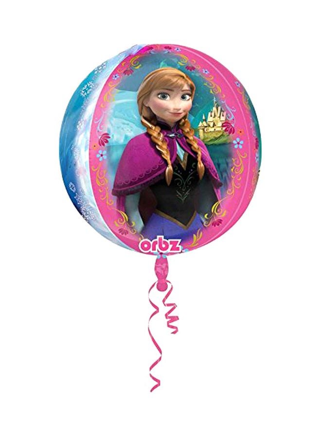 أناجرام بالون من الرقائق المعدنية أوربز قابل للنفخ بطابع "Frozen" طراز G40 15x15x16بوصة - Image 1