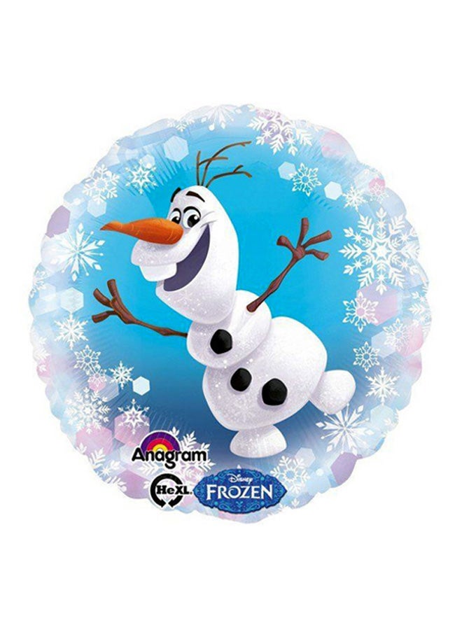 أمسكان بالون بتصميم شخصية أولاف من فيلم "Frozen" 18بوصة - Image 1