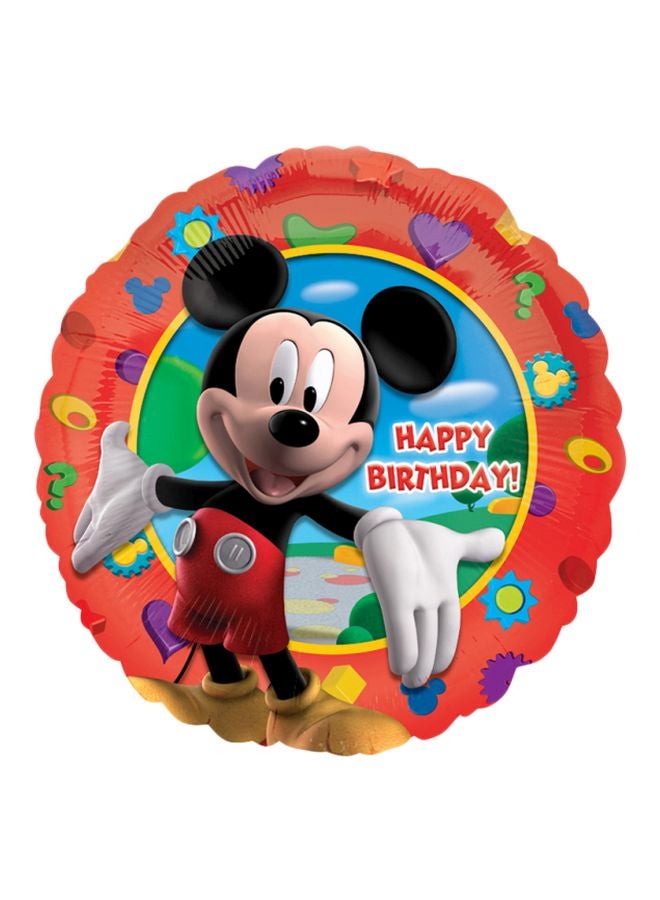 أمسكان بالون لأعياد الميلاد بتصميم شخصية ميكي من كلوب هاوس طراز S60 18بوصة - Image 1