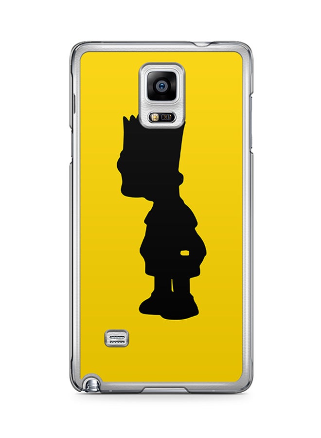 Transparent Edge Protective Case Cover For Samsung Galaxy Note 4 bart Simpson Shape