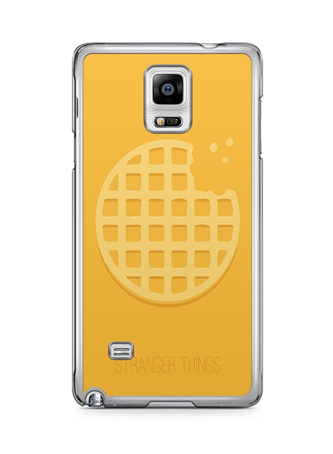 Transparent Edge Protective Case Cover For Samsung Galaxy Note 4 Bite Waffle Pie Stranger Things Pattern