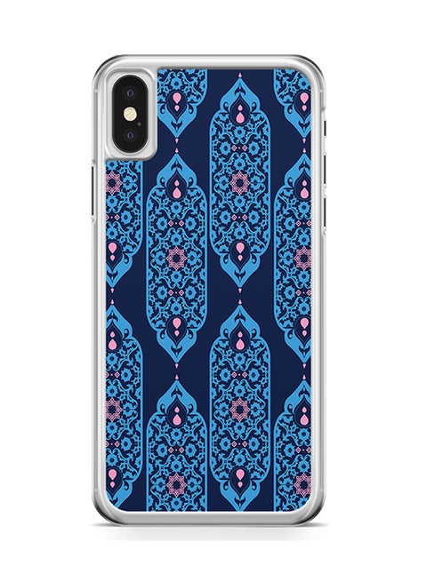 Transparent Edge Protective Case Cover For Apple iPhone X Arabic motif Pattern