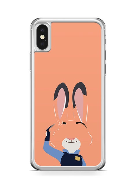 Transparent Edge Protective Case Cover For Apple iPhone X Rabbit Zootopia