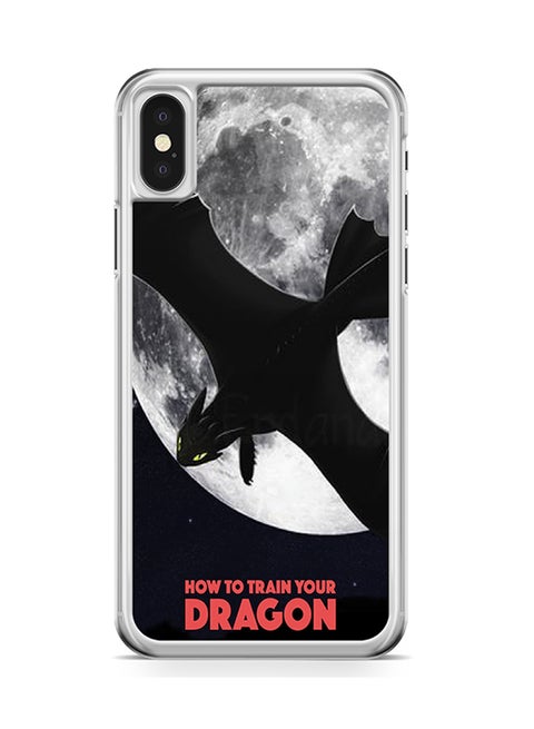 Transparent Edge Protective Case Cover For Apple iPhone X Realistic Toothless How to Train your Dragon
