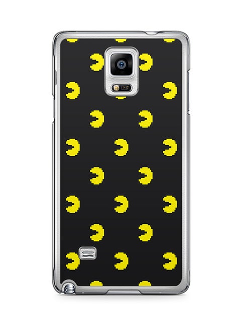 Transparent Edge Protective Case Cover For Samsung Galaxy Note 4 Pacman Pattern