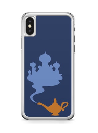 Transparent Edge Protective Case Cover For Apple iPhone X Aladdin and Jasmine Palace Genie Lamp - v1552044084/N21790337A_1