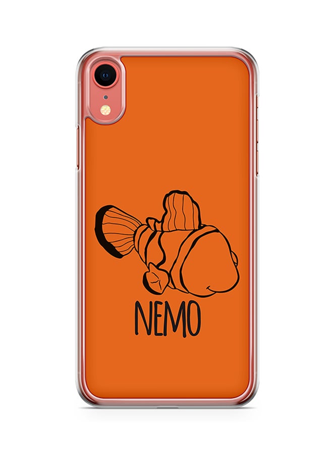 Transparent Edge Protective Case Cover For Apple iPhone XR Finding Nemo Orange Cutout