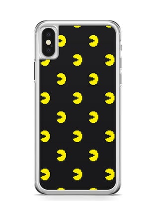 Transparent Edge Protective Case Cover For Apple iPhone X Pacman Pattern - v1552044146/N21791014A_1