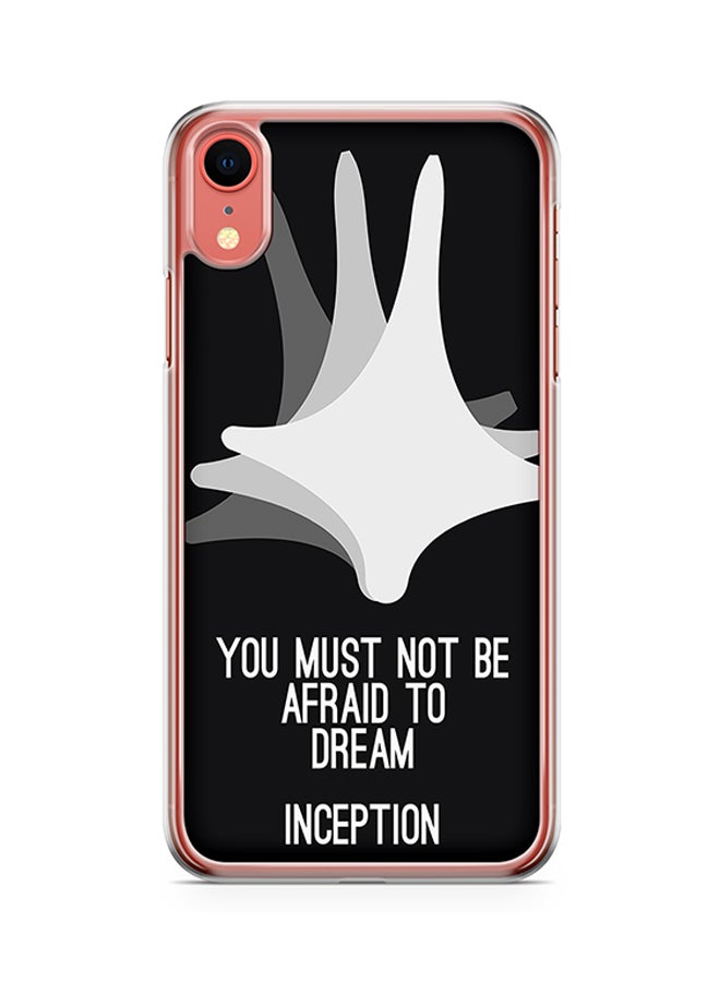 Transparent Edge Protective Case Cover For Apple iPhone XR Quote From Inception