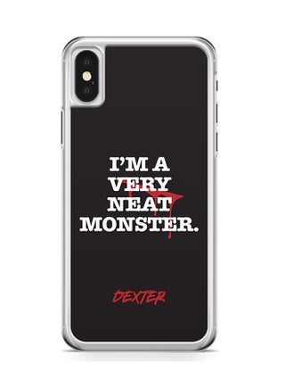 Transparent Edge Protective Case Cover For Apple iPhone X Neat Monster Dexter - v1552044160/N21790897A_1