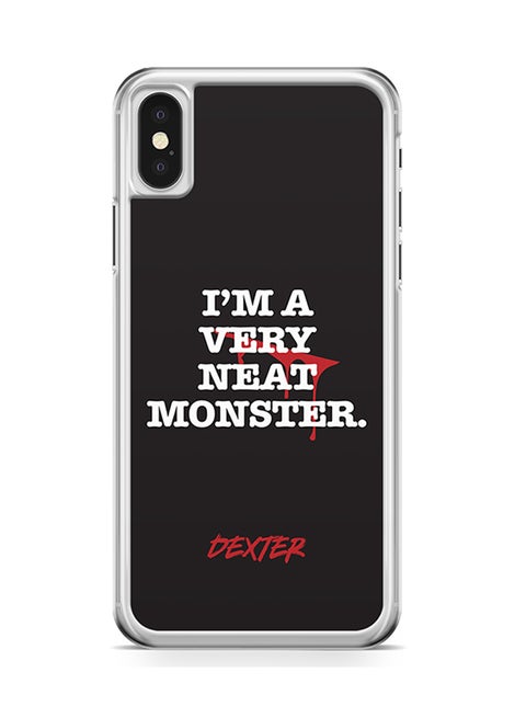 Transparent Edge Protective Case Cover For Apple iPhone X Neat Monster Dexter
