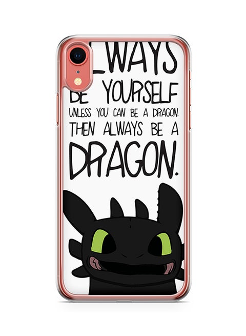 Transparent Edge Protective Case Cover For Apple iPhone XR Toothless and hiccup