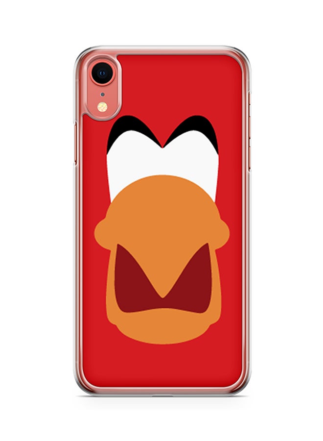 Transparent Edge Protective Case Cover For Apple iPhone XR Iago from Aladdin Face design