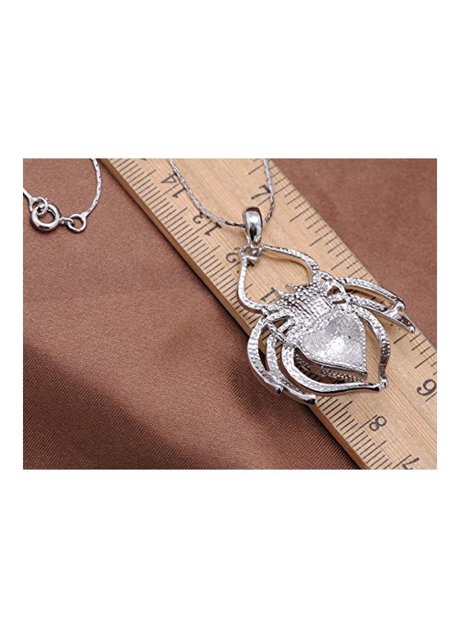 Alilang Crystal Studded Spider Pendant Necklace  - Image 3