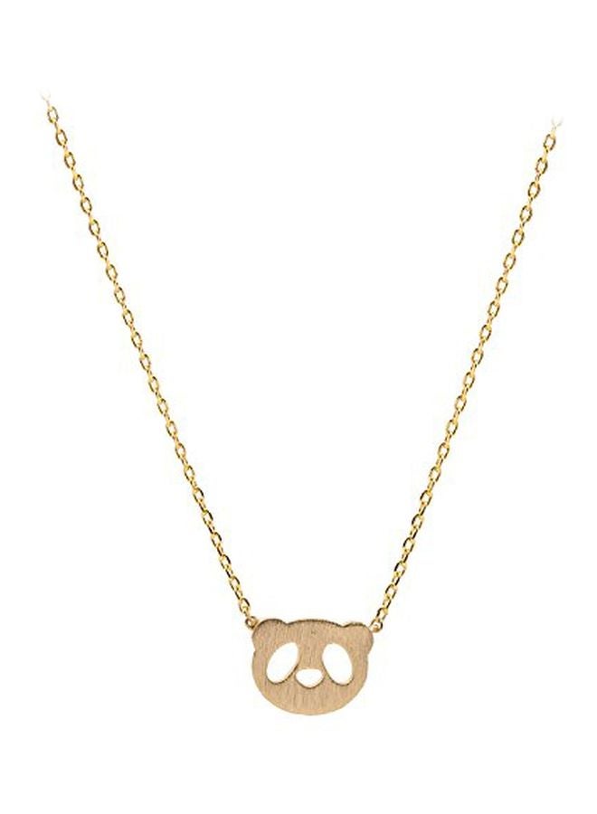 chelseachicNYC - Gold Plated Panda Head Pendant Necklace - Image 1