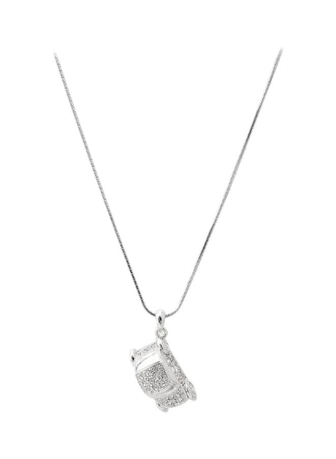 chelseachicNYC Silver Plated Crystal Studded Necklace - Image 1