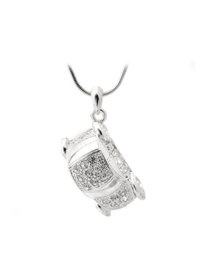 chelseachicNYC Silver Plated Crystal Studded Necklace - Image 2