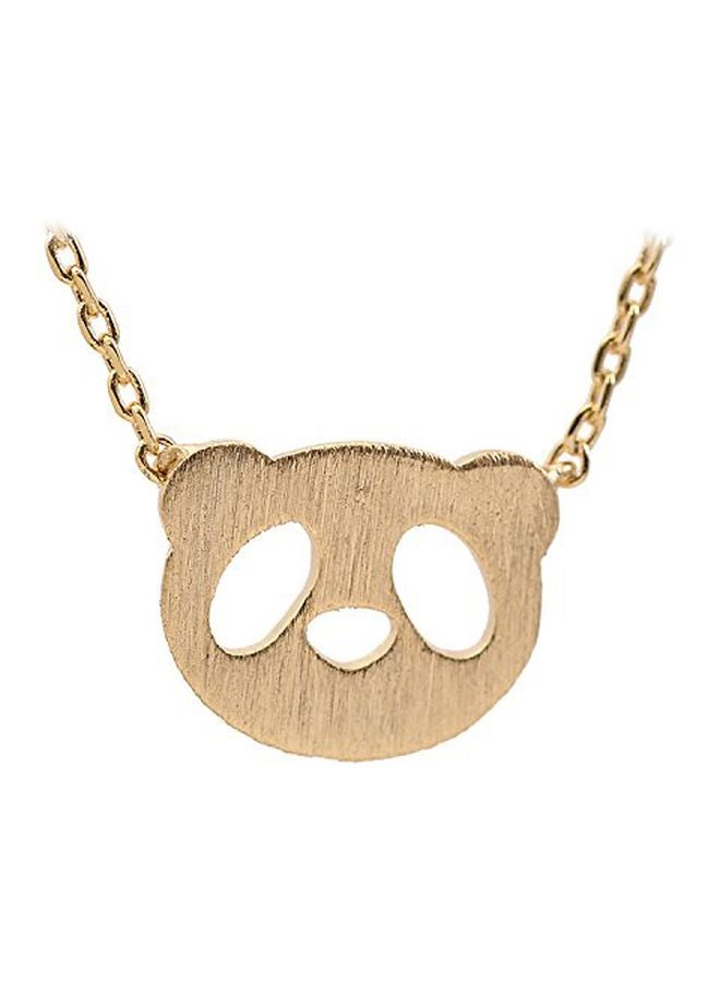 chelseachicNYC - Gold Plated Panda Head Pendant Necklace - Image 1