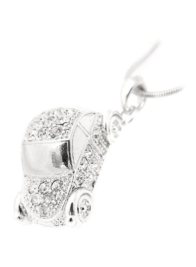 chelseachicNYC Silver Plated Crystal Studded Necklace - Image 3